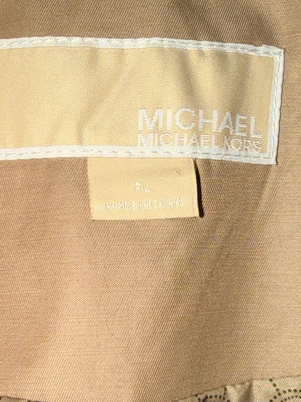 Michael Kors Beige Trench Coat with Belt NWOT